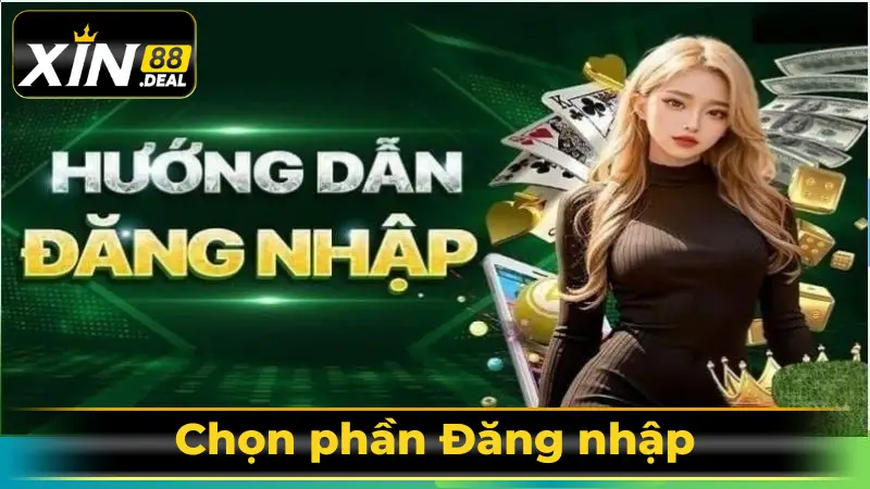 Chọn phần Đăng nhập